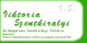 viktoria szentkiralyi business card