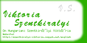 viktoria szentkiralyi business card